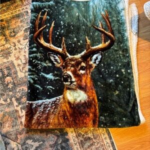 Cozy Winter Deer Blanket